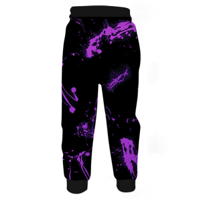 Дитячі 3D штани Fortnite purple logo 2