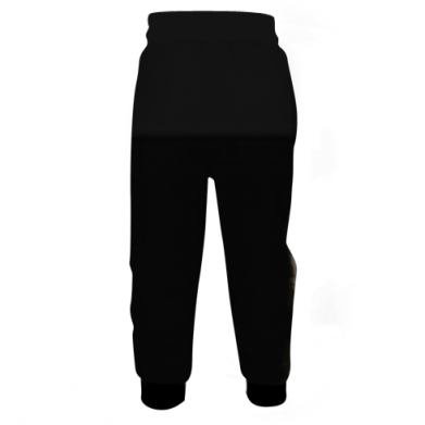 Детские 3D штаны Wolf with yellow eyes 2