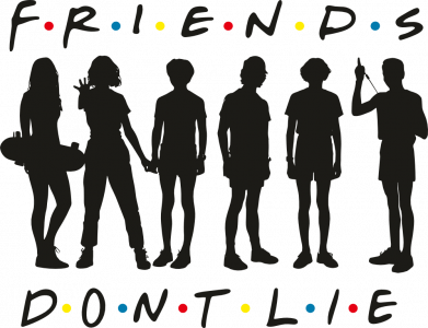 Кружка 320ml Силуэты друзей из «Очень странные дела» 2