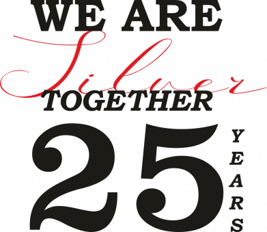 Кружка 320ml We are silver together 25 years 2
