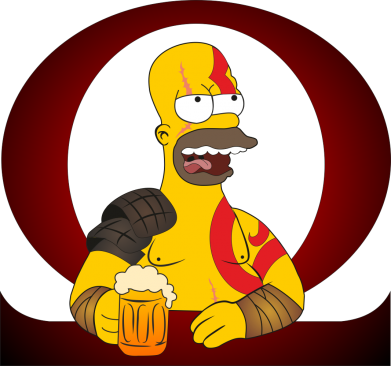 Кружка 320ml God of war: Simpson 2