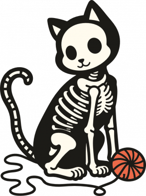 Шоппер Skeleton cat 2