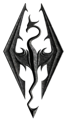 Принт Коврик для мыши Skyrim Logo 3D, Фото № 2 - FATLINE