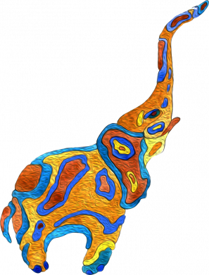 Фарбований слоник