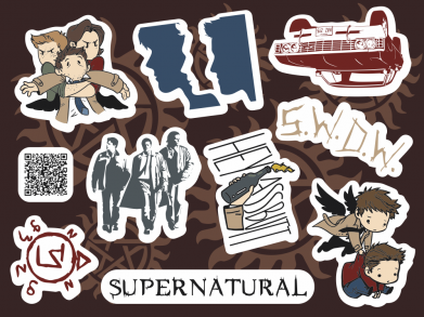 Сверхъестественное Стикерпак
