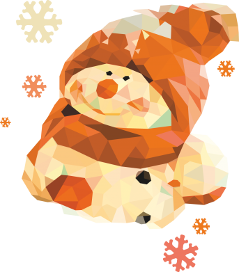 Женская футболка Снеговичок 2