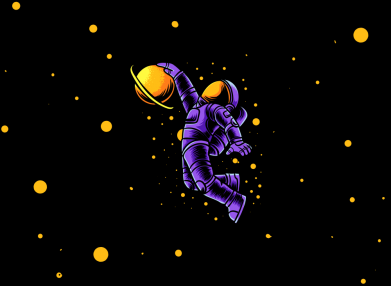 Флаг Astronaut with ball 2