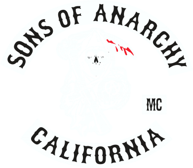 Принт Женская футболка с V-образным вырезом Sons of Anarchy Samcro Original, Фото № 2 - FatLine