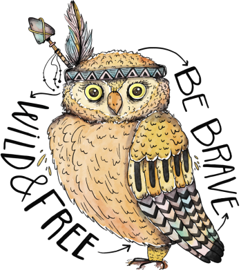 Женская футболка Be brave wild & free 2