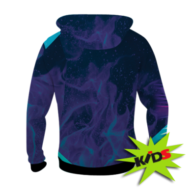 Дитяча 3D худі Doberman with a gun 2