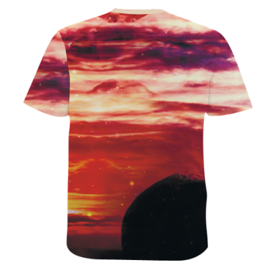 Чоловіча 3D футболка Horse at sunset 2