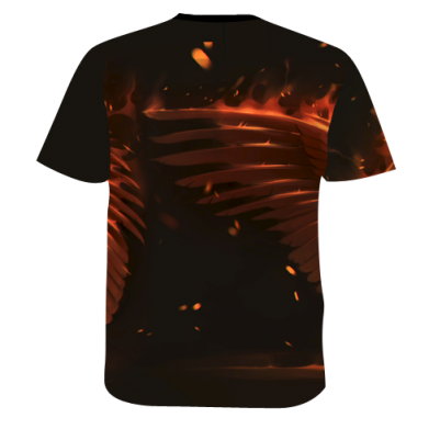 Мужская 3D футболка Phoenix with an arrow 2