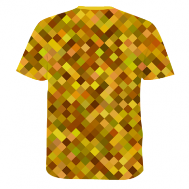 Мужская 3D футболка Осенние пиксели 2