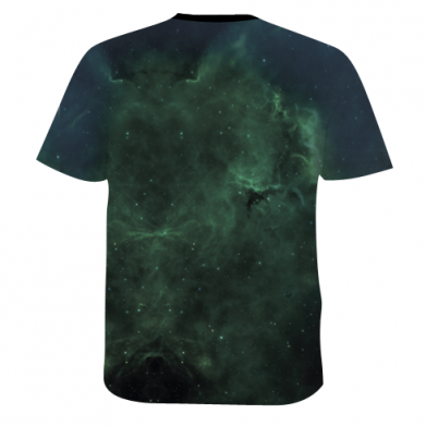 Чоловіча 3D футболка Captain marvel art background space 2