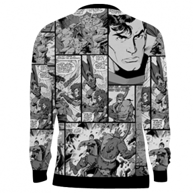 3D свитшот Superman logo on comics 2