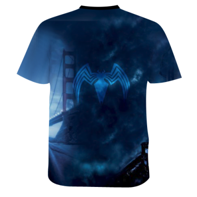 Мужская 3D футболка Venom face Tom Hardy 2