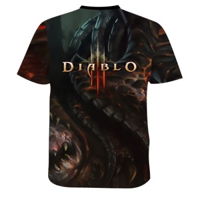 Мужская 3D футболка Blizzard Diablo ||| 2