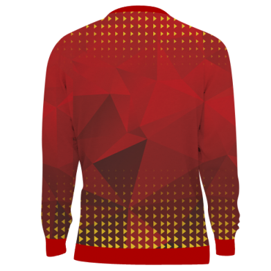 Принт 3D свитшот Youtube low poly, Фото № 2 - FATLINE