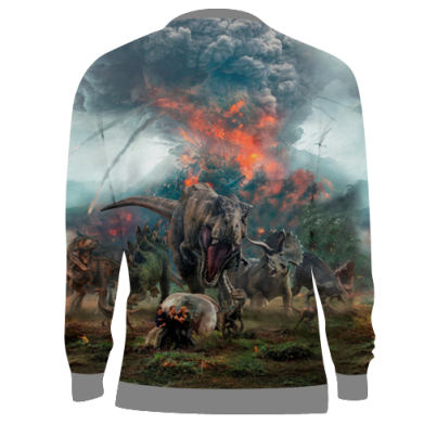 3D свитшот jurassic world 2