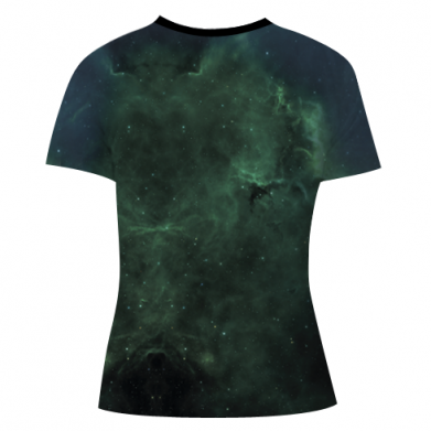 Жіноча 3D футболка Captain marvel art background space 2