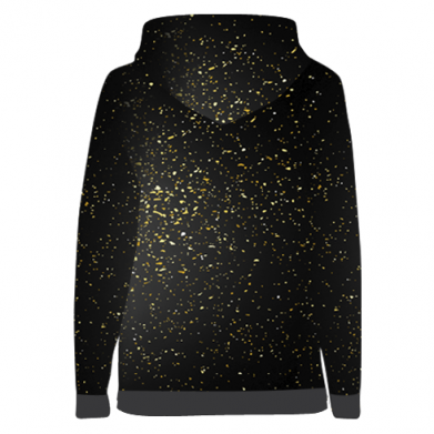 Жіноча 3D худі Panda low poly and gold 2