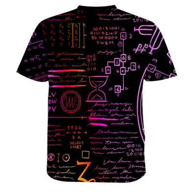 Мужская 3D футболка Neon Bill Cipher 2