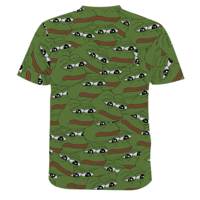 Мужская 3D футболка Frog mem 2