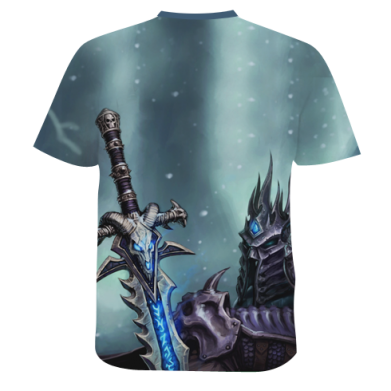 Чоловіча 3D футболка World of Warcraft Lich King 2