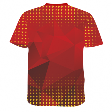 Мужская 3D футболка Youtube low poly 2