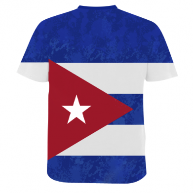 Чоловіча 3D футболка Che Guevara on the flag of Cuba 2