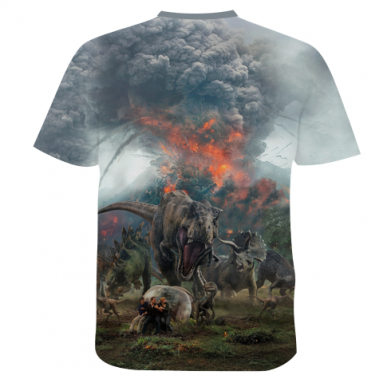 Мужская 3D футболка jurassic world 2