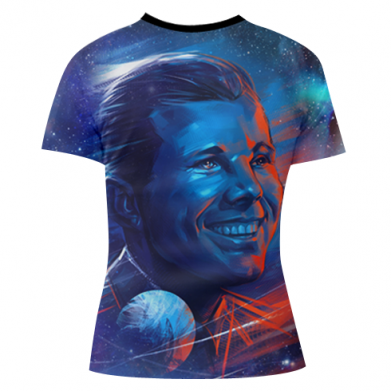 Жіноча 3D футболка Yuri Gagarin Cosmonaut 2