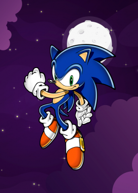 Прапор Sonic in space 2