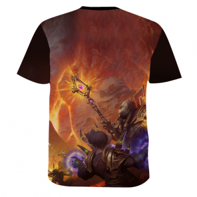 Мужская 3D футболка World of Warcraft Ragnaros 2