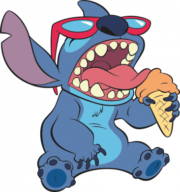 Женская футболка Стич с мороженым 2