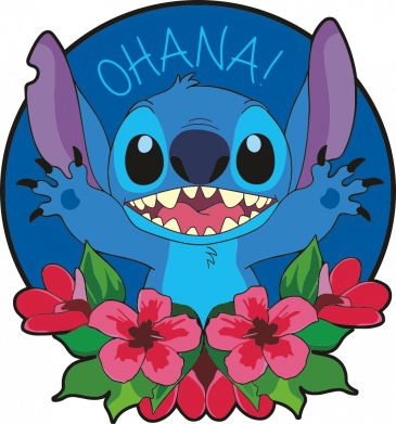 Женская футболка Стич охана 2