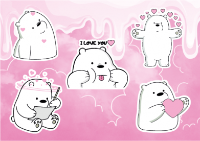 Белые медведилюбовь