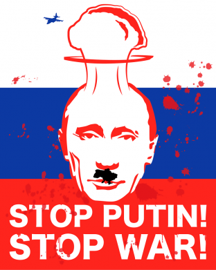 Принт Рюкзак для ноутбука STOP PUTIN, Фото № 2 - FatLine