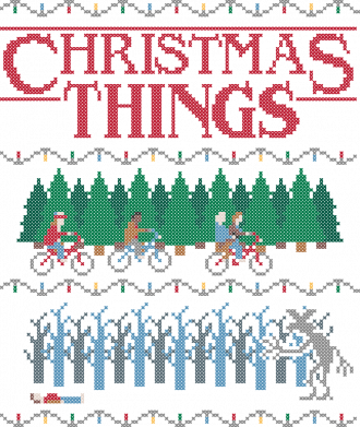 Женская футболка Christmas Things sweater 2