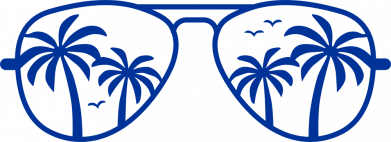 Свитшот унисекс Sunglasses And Palm Trees 2