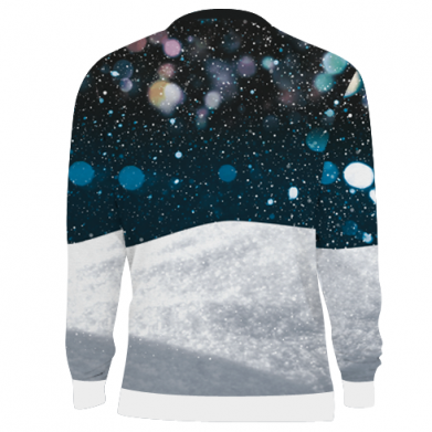 3D свитшот Кот в снегу - кокаин 2