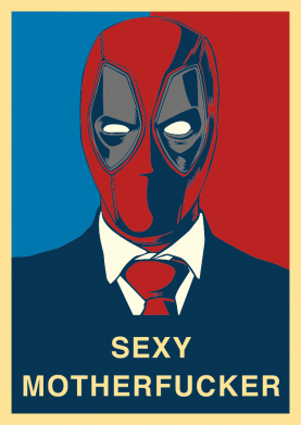 Принт Футболка оверсайз FATLINE Sexy motherfucker Deadpool, Фото № 2 - FATLINE