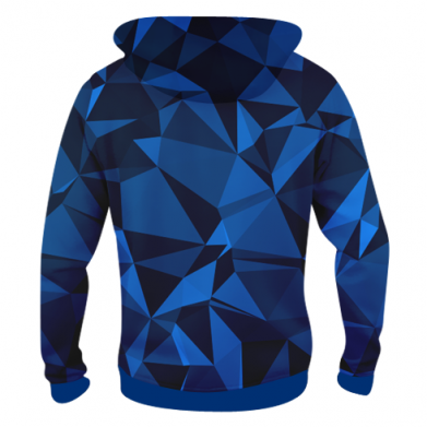 Чоловіча 3D худі Герб України Poly 2