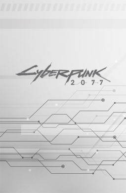 Стікер Cyberpunk gray logo 2