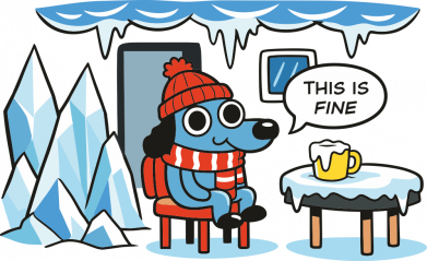 Мужская футболка Stedman This is Fine. Ice. 2