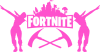 Fortnite dancing logo