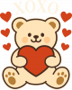 ХОХО Мишка с сердечком