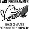 I are programmer. Кіт програміст