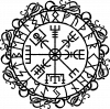 Вегвизир рунический компас руны Vegvisir