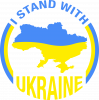"I stand with Ukraine"